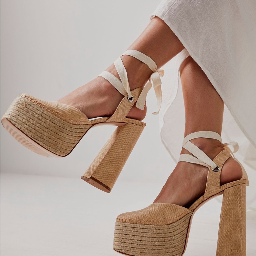 SCHUTZ NALA Platform Sandals with Chunky Heel